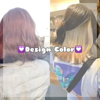 ミディアム カラー ハイトーン職人💗 松本輝美のヘアスタイル