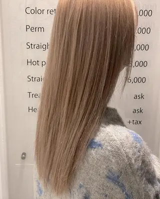 セミロング カラー CiNEMA daikanyama所属・透明感カラー🫧 今泉健太のヘアスタイル