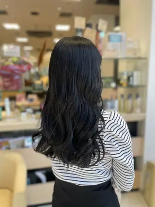 ロング カラー クロスパーマ/うる艶 カラー/Kurumiのヘアスタイル