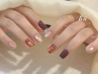 ネイル ネイルサロンAiri 長さ出し·シンプルのネイルデザイン