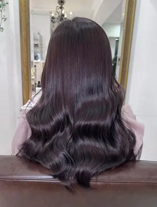 ロング カラー 艶カラー🩵中久保 舞優🩵のヘアスタイル
