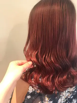 セミロング カラー knock【ノック】所属・烏丸韓国ヘア🇰🇷 ayaka🎀のヘアスタイル