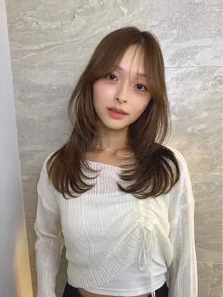 セミロング 🍀カットモデル募集 🍀いぶきのヘアスタイル