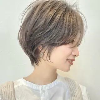 ショート カラー ヘアアレンジ ⭐️ショート/ボブ/ 艶カラー/りょうがのヘアスタイル
