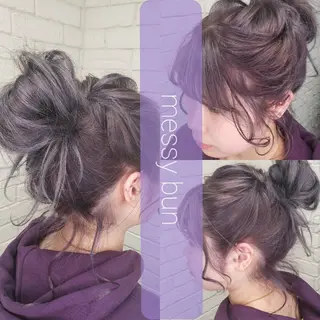 ミディアム カラー ヘアアレンジ private salon Ao所属・紹介制private salonのヘアスタイル