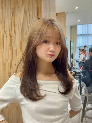 セミロング レイヤー特化✨/大阪 /似合わせ/もりちのヘアスタイル