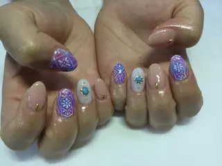 ネイル 💎🐰 saki. m 🐰💎のネイルデザイン