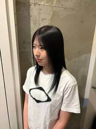 ミディアム 中田 桃夏のヘアスタイル