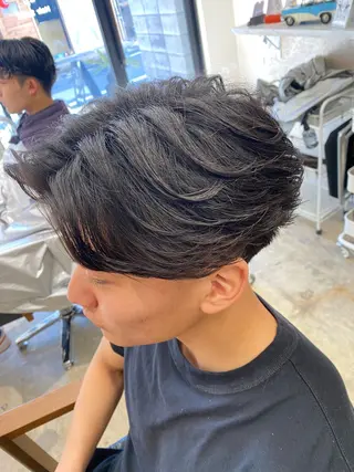 パーマ メンズ 🌴パーマオタク🌴 長谷川　諒佑🌈のヘアスタイル