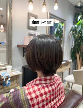 ショート 🌱なゆみ🌱透明感 /ナチュラル/高宮のヘアスタイル