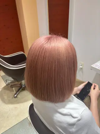 ミディアム カラー ベージュカラー⌇﻿ くびれヘア.𐙚心音のヘアスタイル