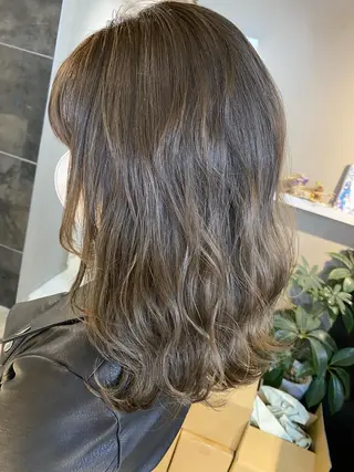 ロング カラー ヘアアレンジ メンズ キッズ ネイル マツエク・マツパ GO TODAY SHAiRE SALON所属・透明感カラー🤎 ゆりのヘアスタイル