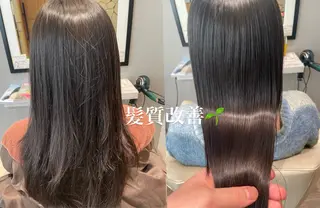 パーマ k-twoたき✨艶感 カラー／美髪矯正のヘアスタイル