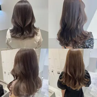 セミロング 韓国モテhair🍑 momoのヘアスタイル
