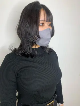 セミロング 🫧ウルフカット/ 畑中結衣🫧のヘアスタイル