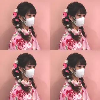 セミロング ヘアアレンジ 🌷MAYU 🌷のヘアスタイル