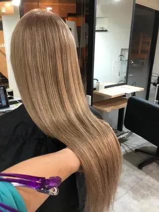 ロング カラー 下妻 カラーエクステ難波のヘアスタイル