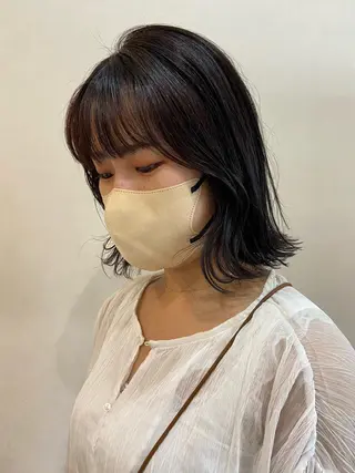 ミディアム ボブ/透明感カラー 🧸YUI❤️のヘアスタイル