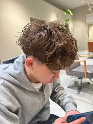 パーマ メンズ 小島 滉太のヘアスタイル