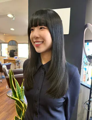 ロング カラー 韓国ヘア 🎀華澄のヘアスタイル