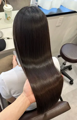 ロング カラー 縮毛矯正×髪質改善 小笠原大樹のヘアスタイル