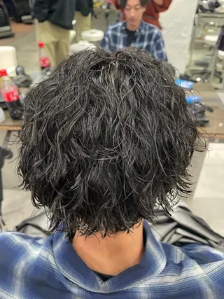 ショート カラー パーマ ヘアアレンジ メンズ ハイトーン/レイヤー 🌸さくらのヘアスタイル