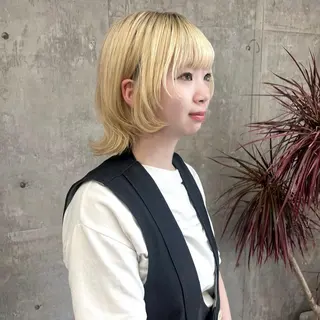 ミディアム カラー 韓国ヘア /男女❄️ 細江 美紅のヘアスタイル