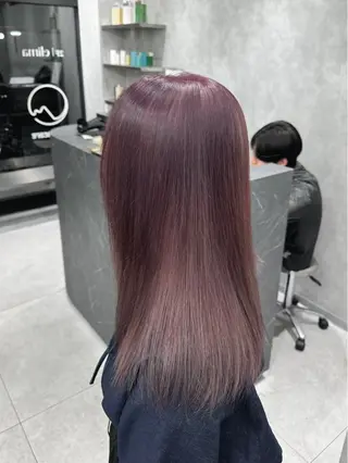 カラー 𝐥𝐚𝐲𝐞𝐫 韓⛓️ ブリーチのヘアスタイル