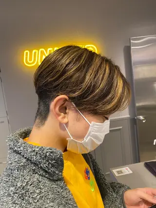 ミディアム カラー ヘアアレンジ メンズ TRUNAIL&EYE所属・TRU Shino🦋のマツエク・マツパデザイン