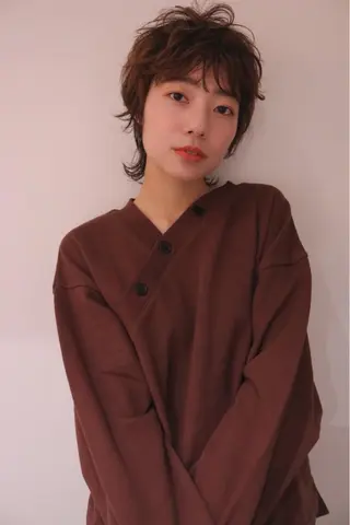 ショート GO TODAY  SHAIR SALON 梅田NU茶屋町店所属・田中成美/レイヤー カット/透明感カラーのヘアスタイル
