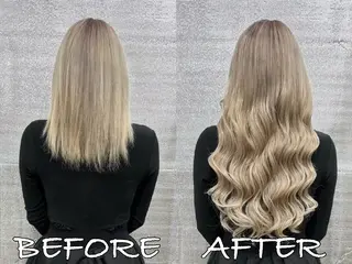 ロング カラー ヘアアレンジ LIP 大阪本店 エクステ 堀谷和孝のヘアスタイル