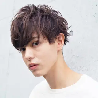 カラー パーマ メンズ スナコザワ レナのヘアスタイル