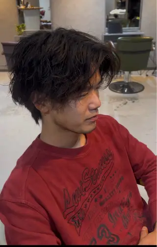 ミディアム パーマ メンズ 川路 創太メンズ限定のヘアスタイル