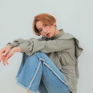 ショート カラー eclat suzumiのヘアスタイル