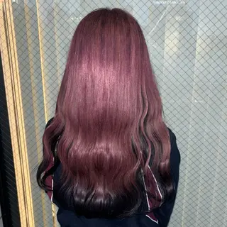 ミディアム カラー 💫miyu💫デザ インカラー/アレンジのヘアスタイル