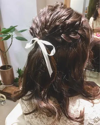 セミロング 安永 涼のヘアスタイル
