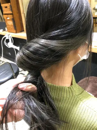 ロング カラー 舘野 太嘉宏のヘアスタイル