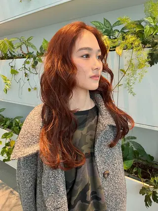 ロング カラー くさかみさき🌼暖色 /耳つぼ/オタク🌼のヘアスタイル