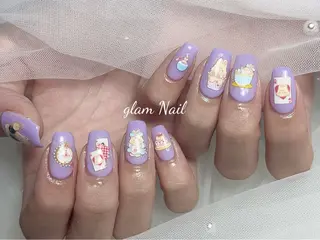 ネイル エツメ💅 長さだし🎀デザインのネイルデザイン