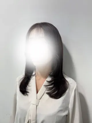 カラー 豊川/Facil/ スズキサクラのヘアスタイル