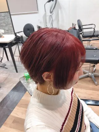 ショート 太白区白髪ぼかし/ ボブカット/千葉達人のヘアスタイル