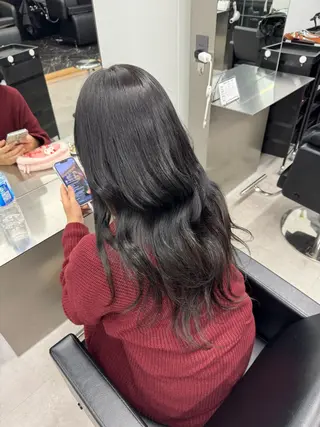 ロング カラー エクステ/ベージュ 韓国ヘア/KENTAのヘアスタイル