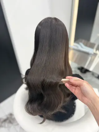 ロング カラー 新宿/韓国ヘア 中明度カラー/かやのヘアスタイル