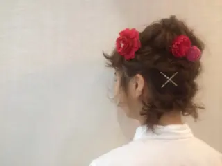ヘアアレンジ にった みずきのヘアスタイル