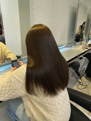 セミロング カラー ヘアアレンジ 🥀レイヤー×ハイト ーントレンドヘア🥀のヘアスタイル