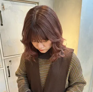 セミロング カラー 透明感カラー ☆akoのヘアスタイル