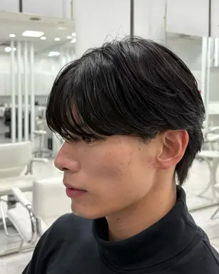 ショート カラー パーマ メンズ 水谷 璃温のヘアスタイル