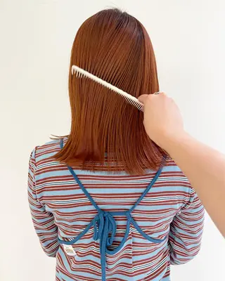 ミディアム カラー iet.所属・ウルフ/ボブ/耳ツボ ジュエリー◎ricoのヘアスタイル