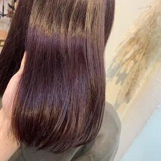 セミロング カラー ノグチ ナツコのヘアスタイル