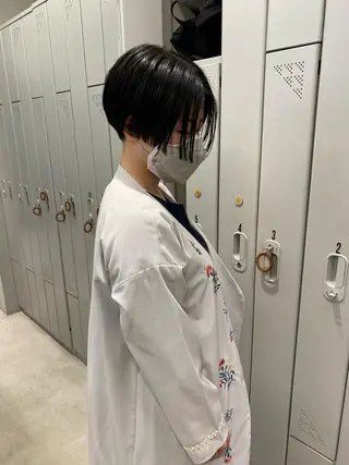 ショート カラー ヘアアレンジ 、 、のヘアスタイル